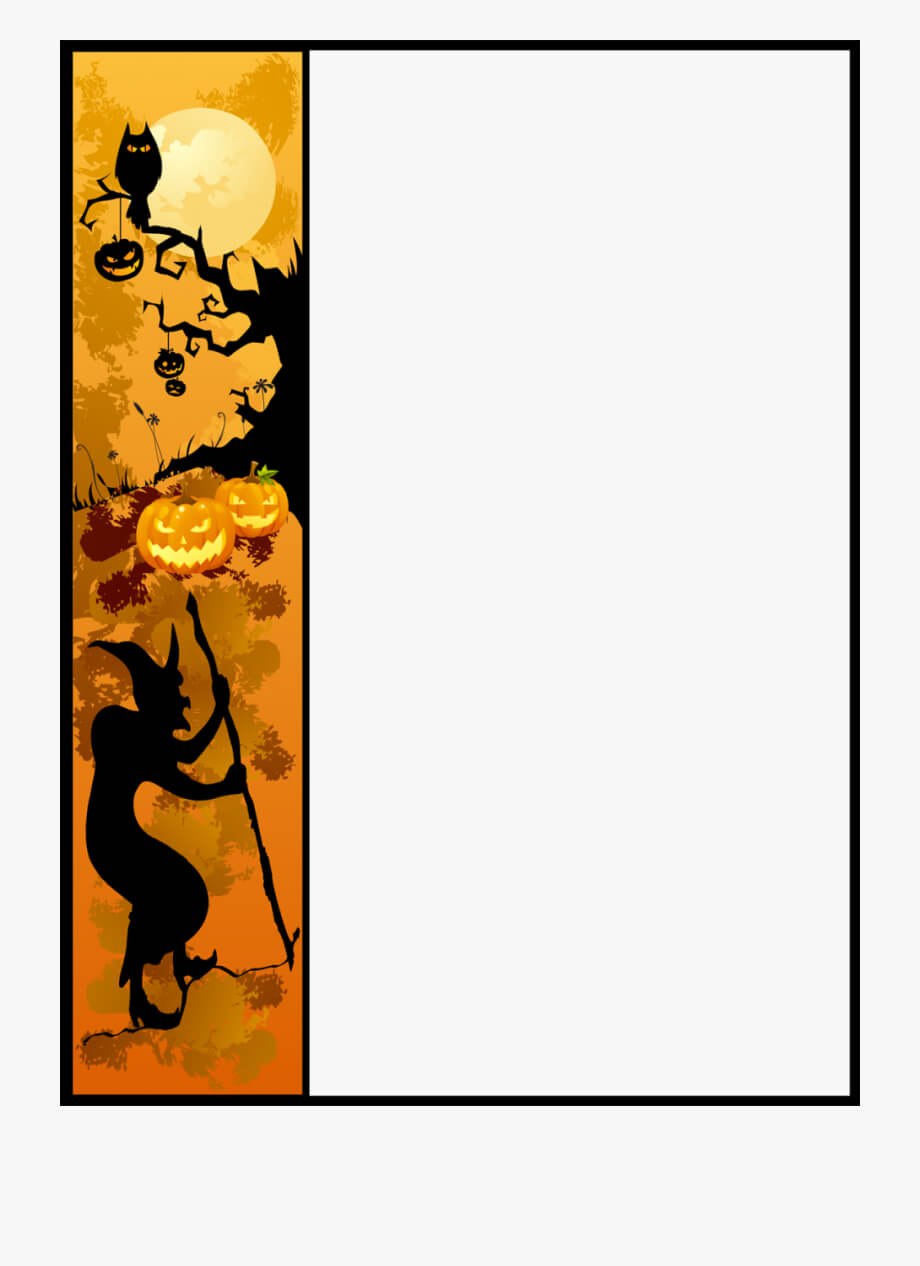 Christmas Border Word Template Free For Picture Borders Regarding Free Halloween Templates For Word