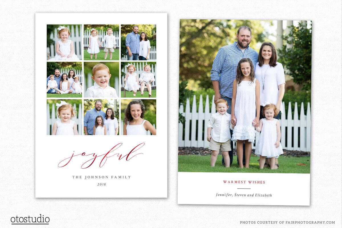 Christmas Card Template For Photographers Cc241 In Holiday Card Templates For Photographers