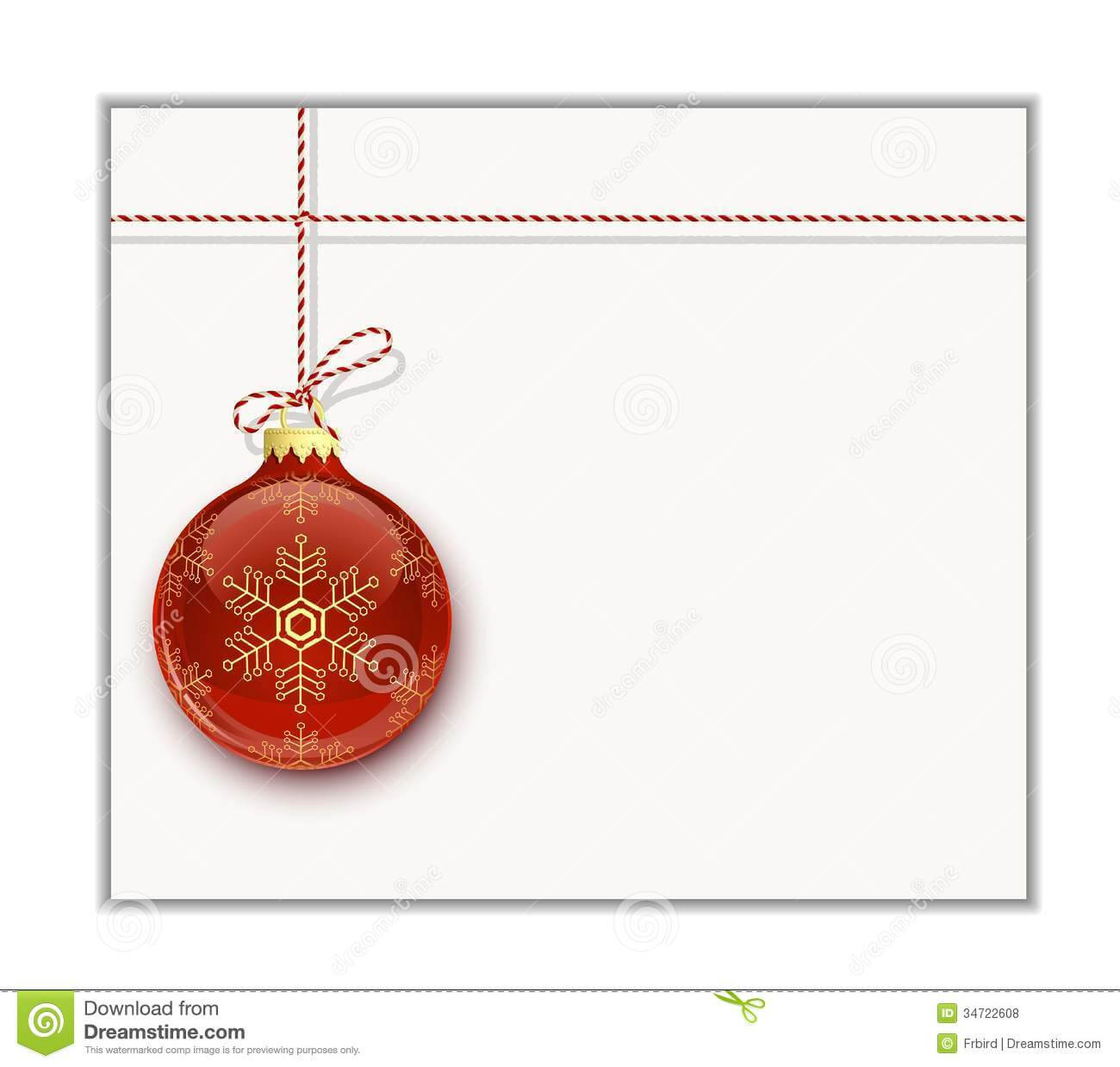 Christmas Card Template Stock Vector. Illustration Of Clip In Blank Christmas Card Templates Free