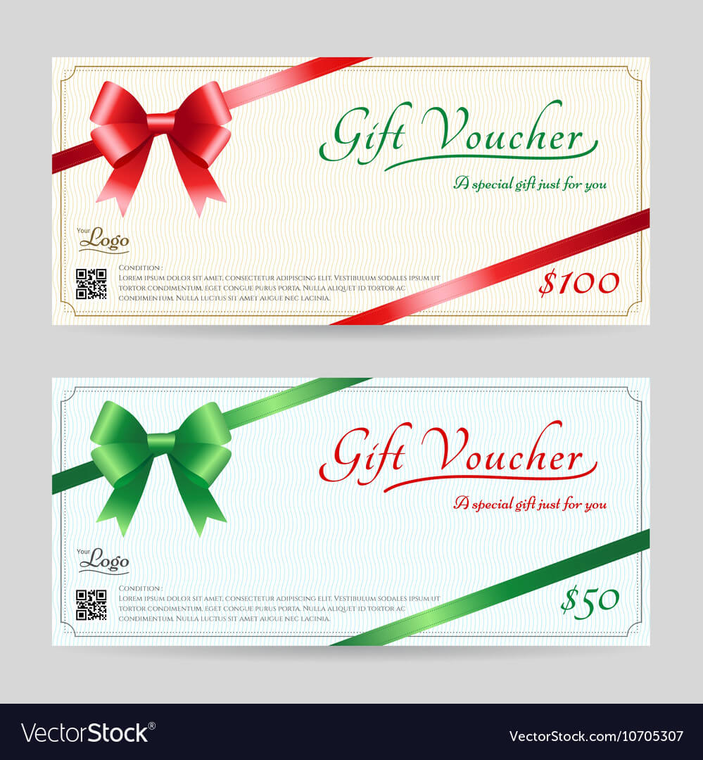 Christmas Gift Card Or Gift Voucher Template Regarding Gift Card Template Illustrator