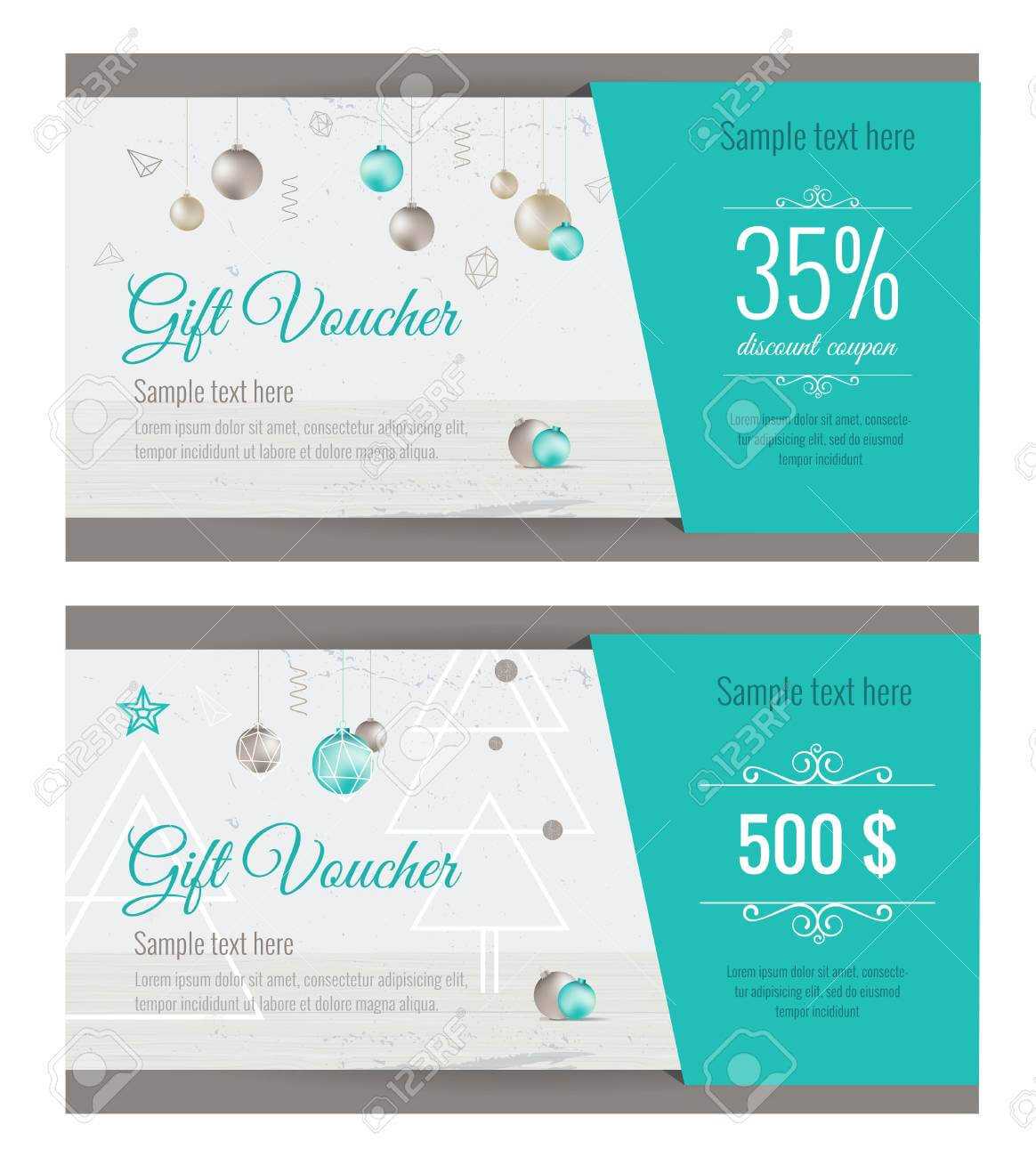 Christmas Gift Voucher Coupon Discount. Gift Certificate Template.. With Regard To Merry Christmas Gift Certificate Templates