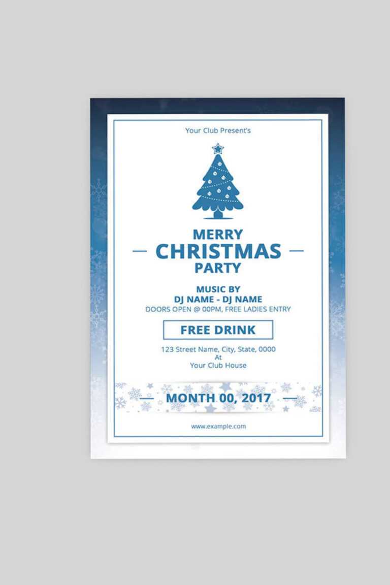 Christmas Party Flyer Size 4X6 In Working File Pertaining To Microsoft Word 4X6 Postcard 