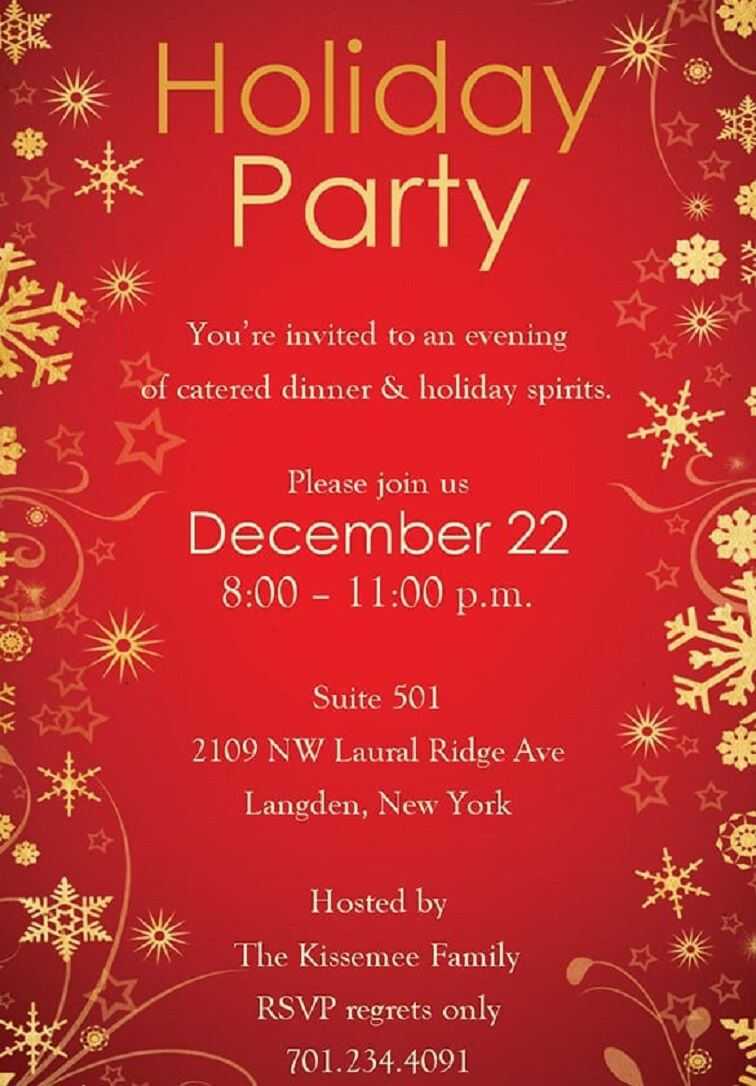 Christmas Party Invitation Backgrounds Free In 2019 In Free Christmas Invitation Templates For Word