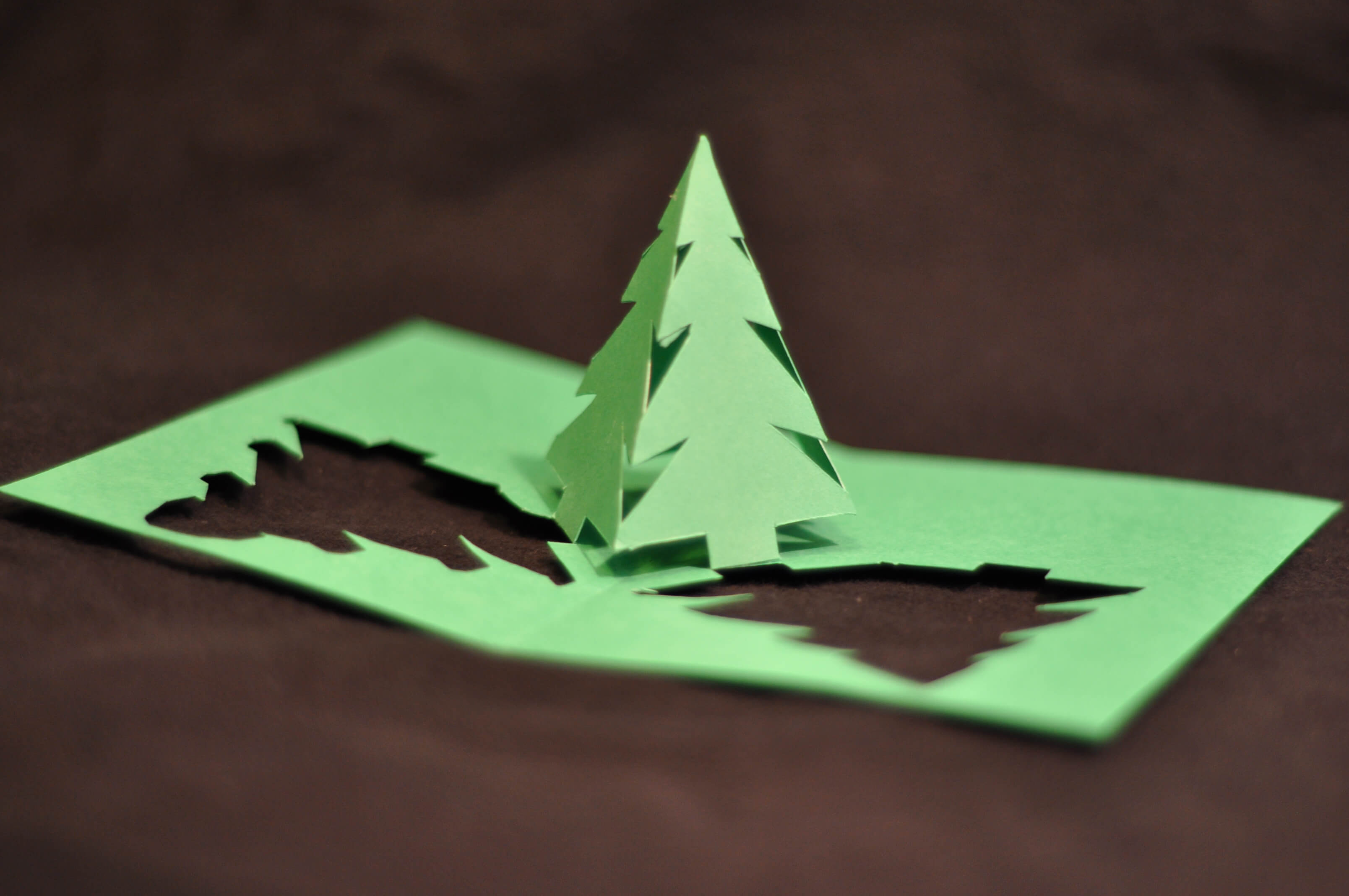 Christmas Pop Up Card: Simple Pyramid Tree Tutorial Inside Pop Up Tree Card Template