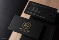 Classic Modern Black Duplex Attorney Business Card Template throughout Lawyer Business Cards Templates