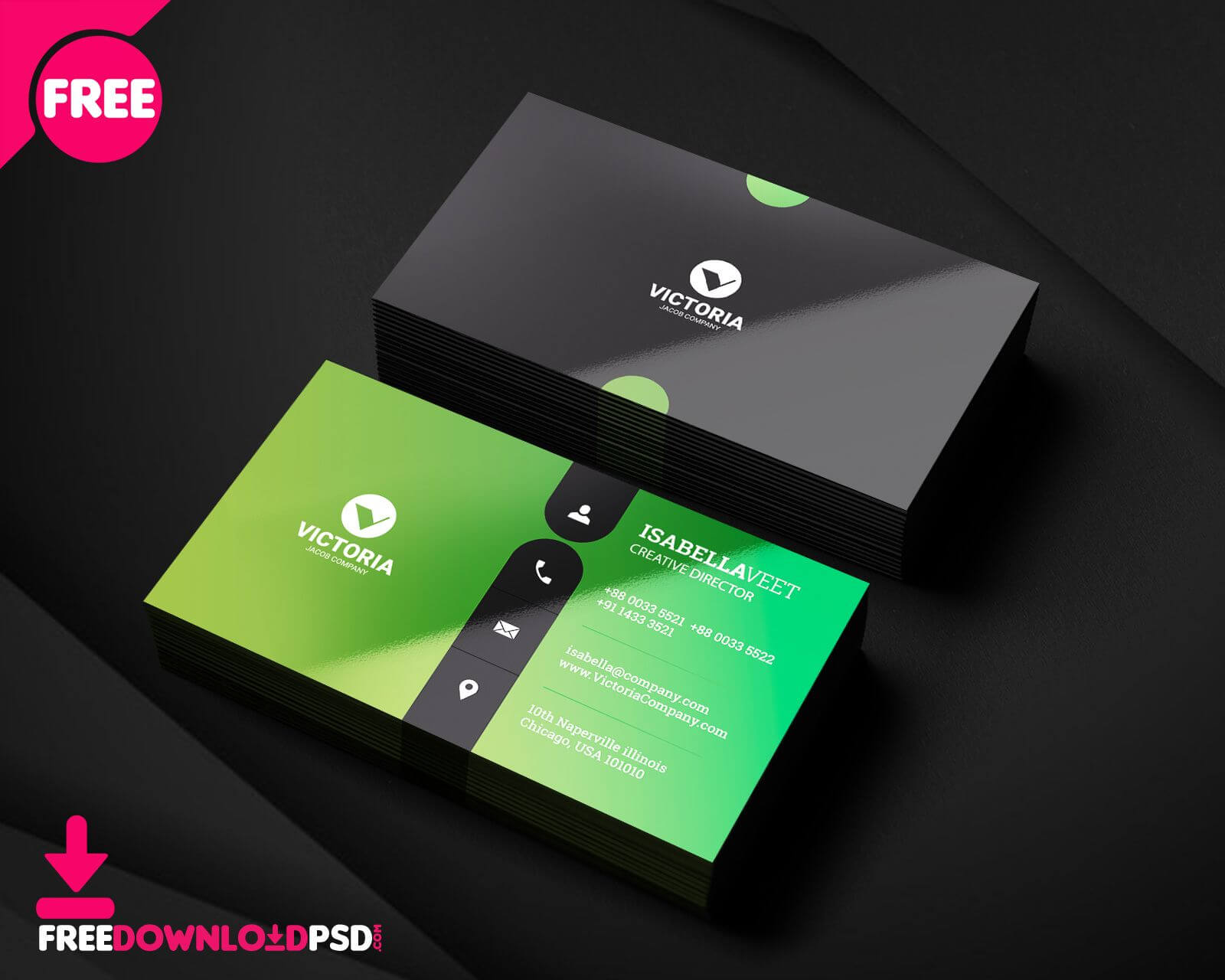 Clean Business Card, Minimalist Business Card Template Free Intended For Unique Business Card Templates Free