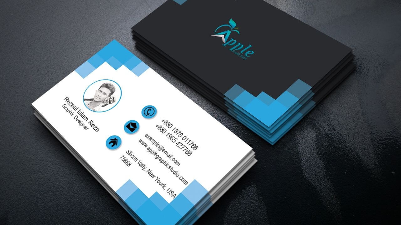 Clean Modern Business Card Design — Photoshop Tutorial Intended For Create Business Card Template Photoshop