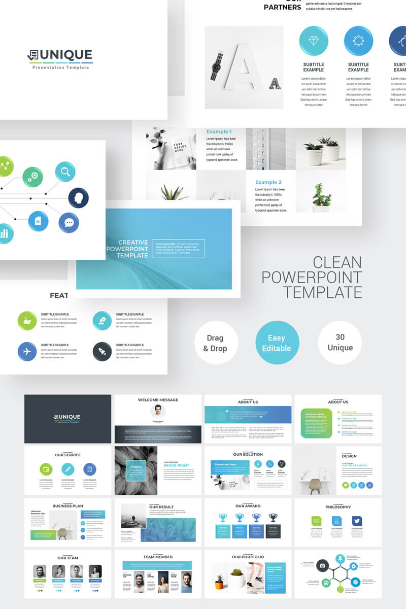 Clean Simple Powerpoint Template Pertaining To Powerpoint Default Template