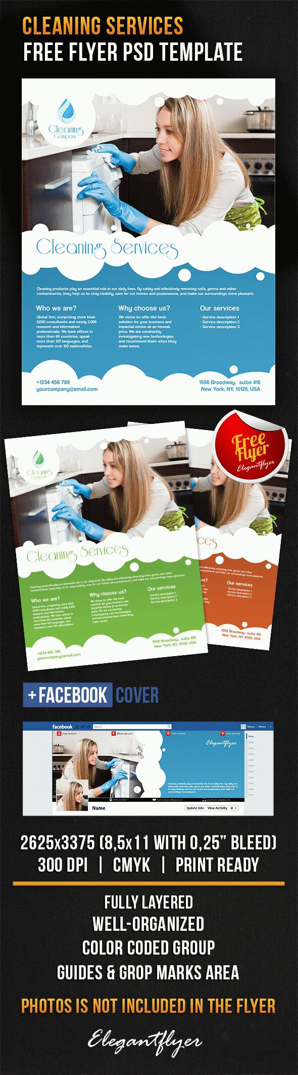 Cleaning Services – Free Flyer Psd Template Inside Cleaning Brochure Templates Free