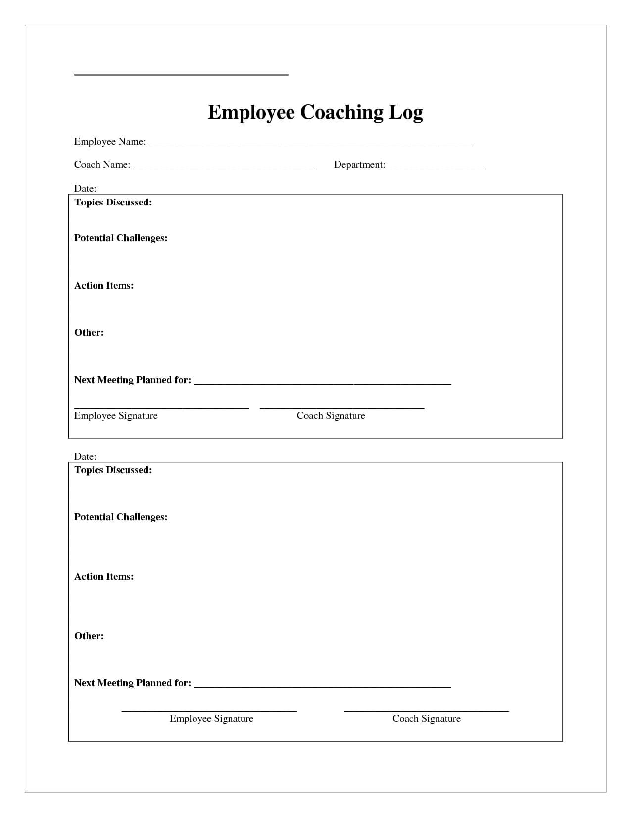 Coaching Log Template - Google Search | Coaching | Coaching Regarding Coaches Report Template