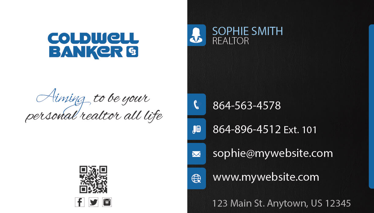 Coldwell Banker Business Cards 23 | Coldwell Banker Business For Coldwell Banker Business Card Template
