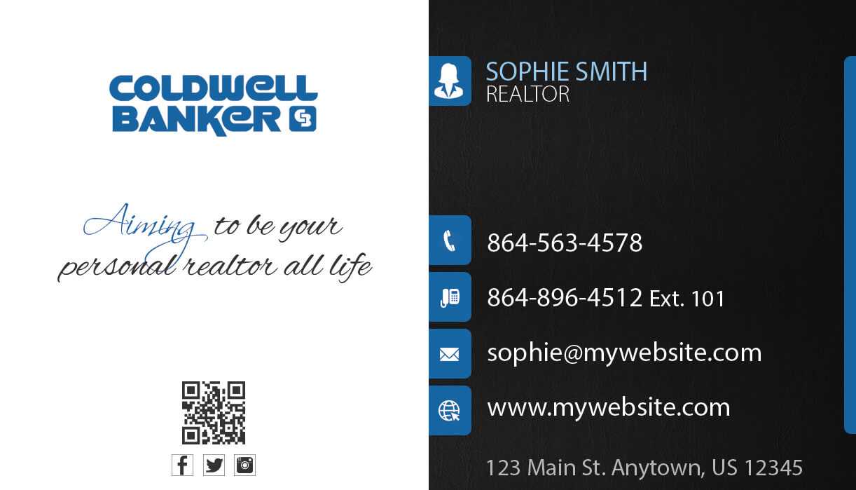 Coldwell Banker Business Cards 23 | Coldwell Banker Business For Coldwell Banker Business Card Template