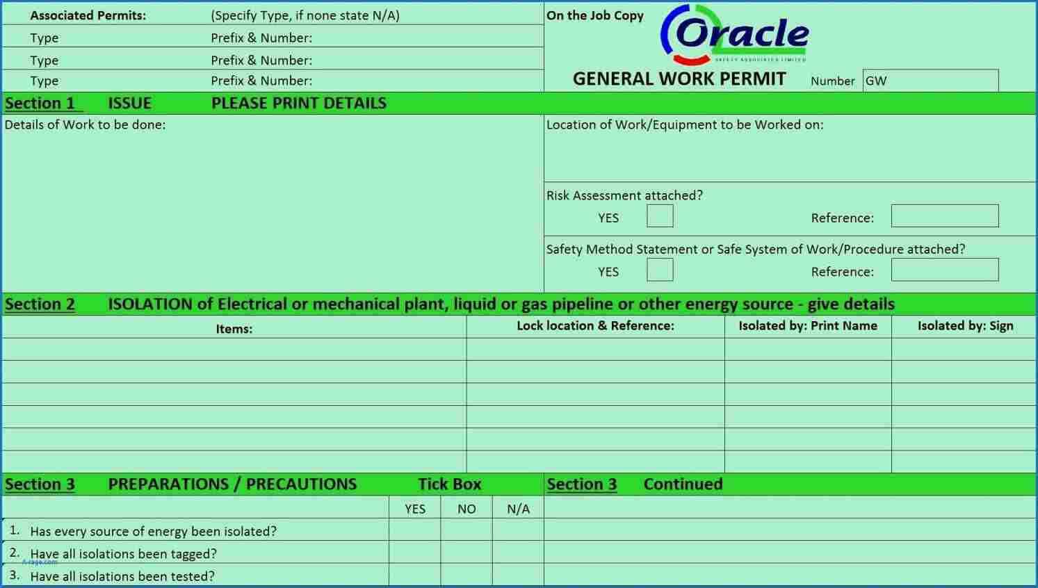 Collection Of Solutions For Electrical Isolation Certificate Intended For Electrical Isolation Certificate Template