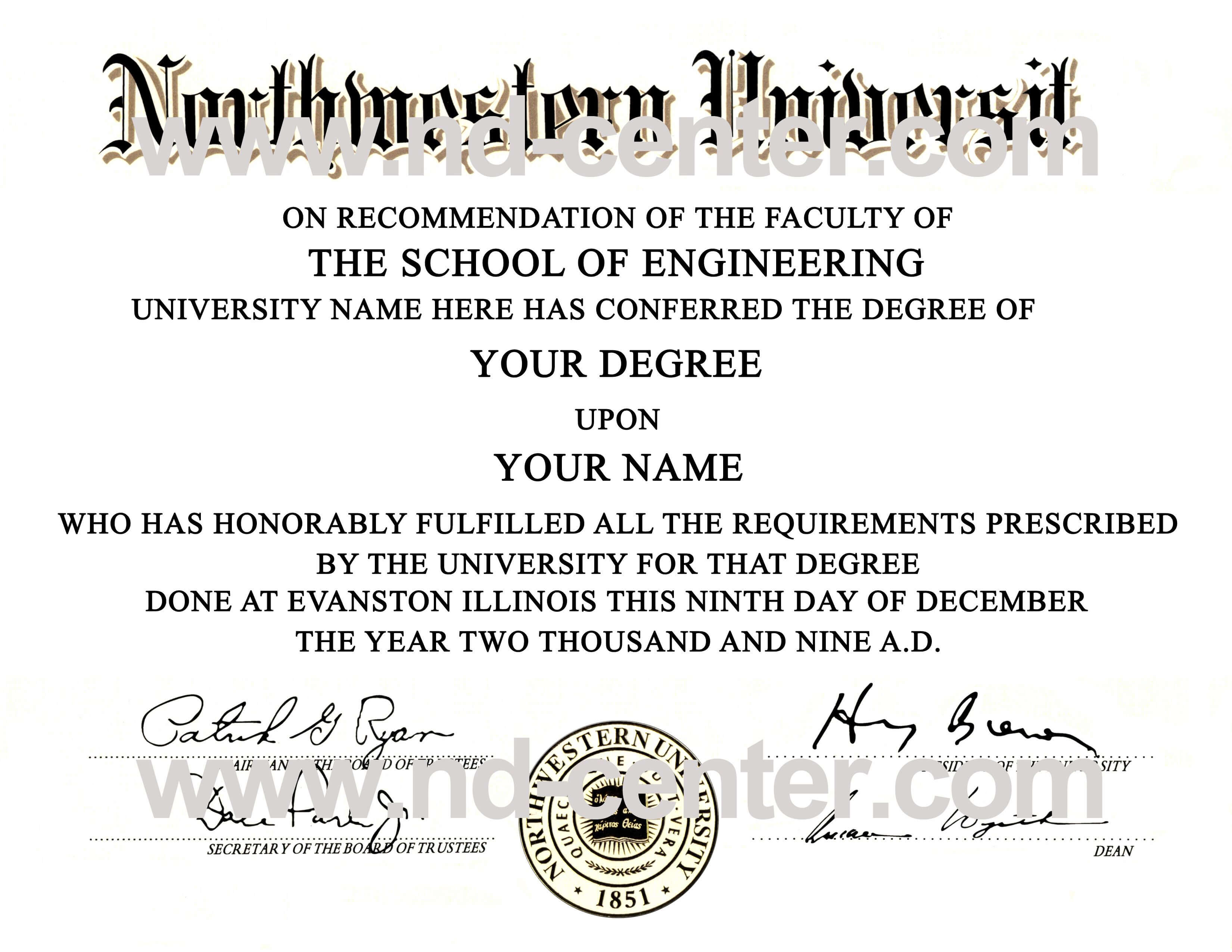 College Degree Certificate Templates Quality Fake Diploma Regarding University Graduation Certificate Template