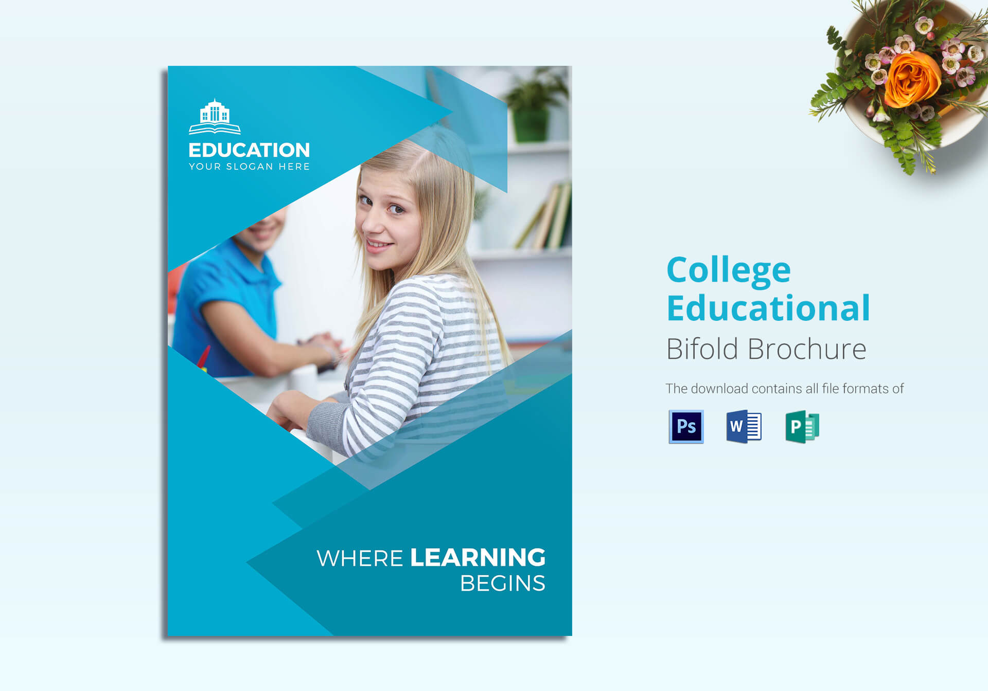 College Educational Brochure Template For Brochure Design Templates For Education