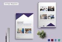 College Magazine Template Pertaining To Magazine Ad Template for Magazine Ad Template Word