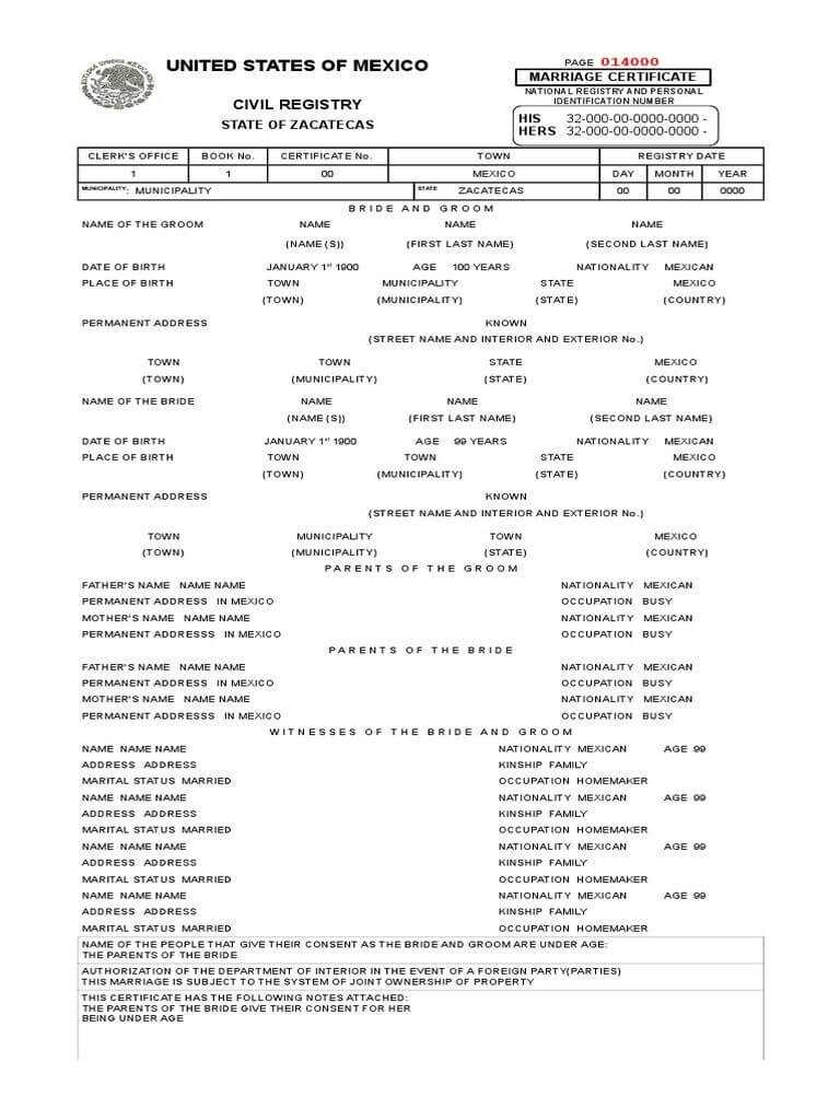 Colombian Birth Certificate Translation Template Translate With Regard To Mexican Birth Certificate Translation Template