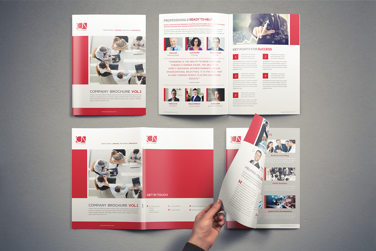 Company Brochure Template Vol.1 On Student Show Within Student Brochure Template