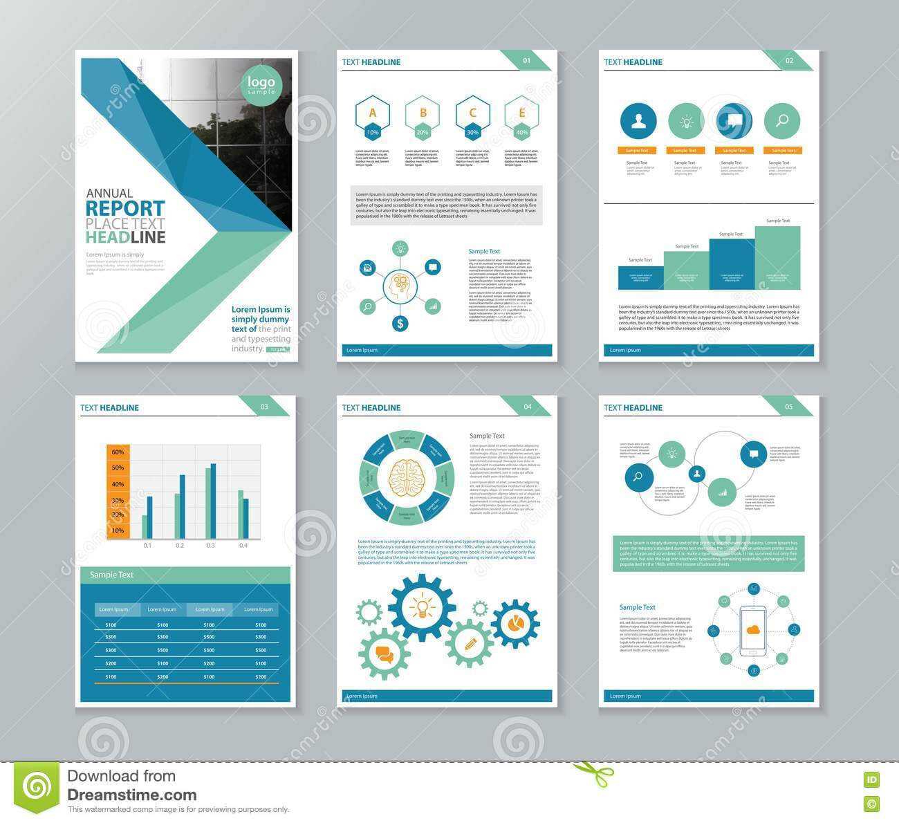 Company Profile Annual Report Brochure Flyer Page Layout For Inside Annual Report Template Word Free Download