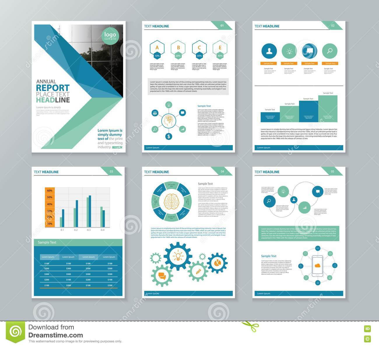 Company Profile Annual Report Brochure Flyer Page Layout For With Regard To Annual Report Template Word