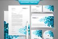 Complete Set Of Business Stationery Template Such As Letterhead,.. with Business Card Letterhead Envelope Template