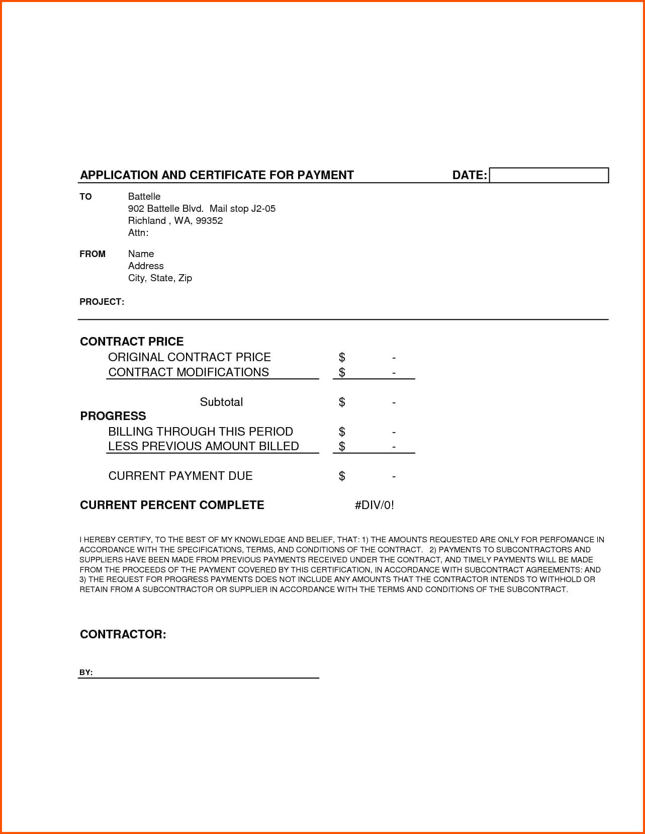 Completion Template Doc Certificate Certification Letter For Intended For Certificate Of Completion Construction Templates