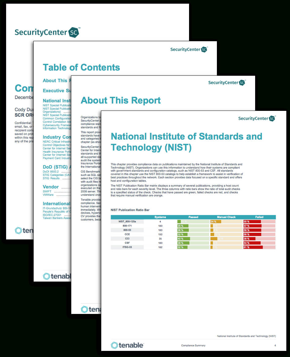 Compliance Summary Report – Sc Report Template | Tenable® Within Pci Dss Gap Analysis Report Template