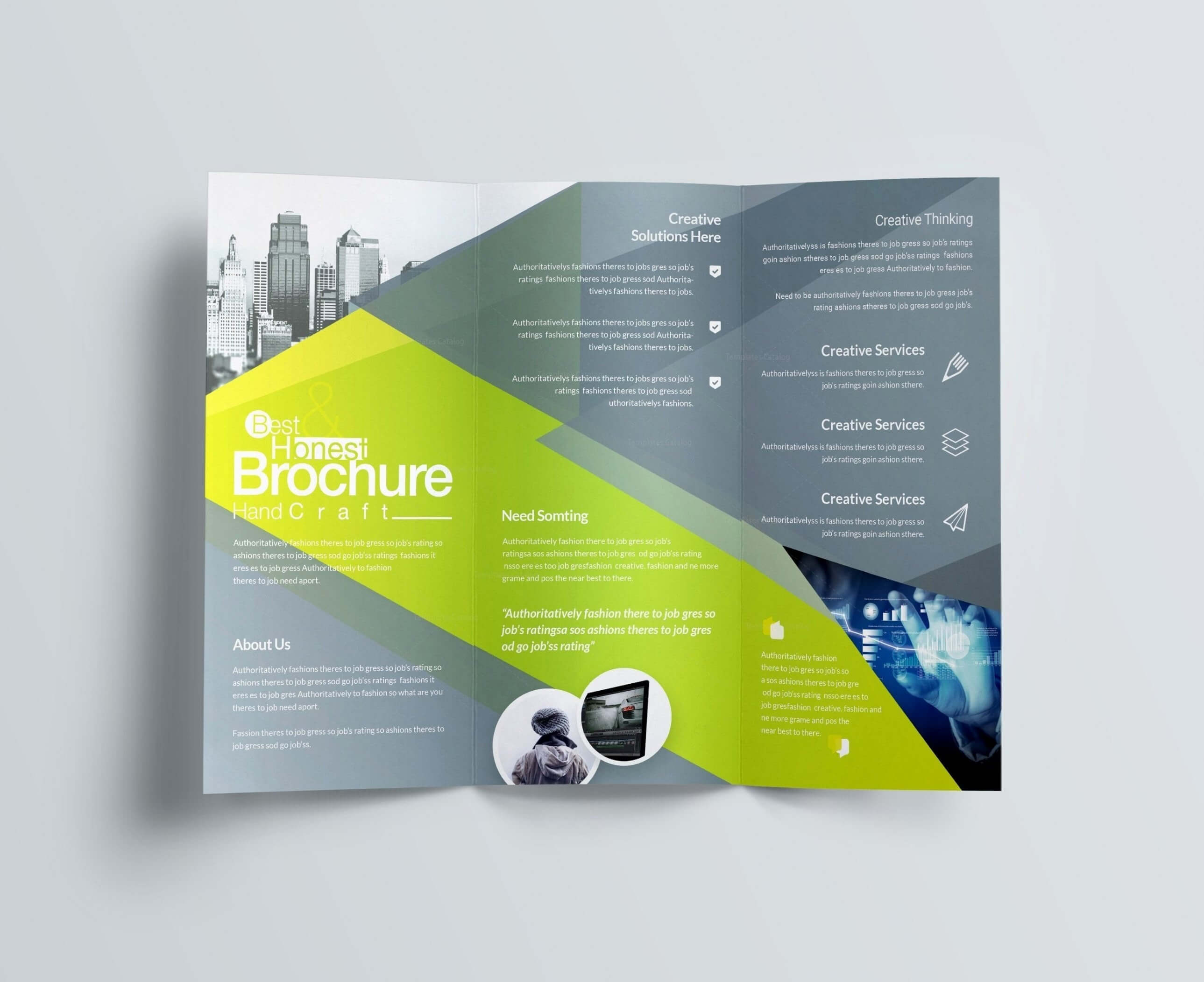 Computer Science Brochure Templates Design Free Download Intended For Free Brochure Template Downloads