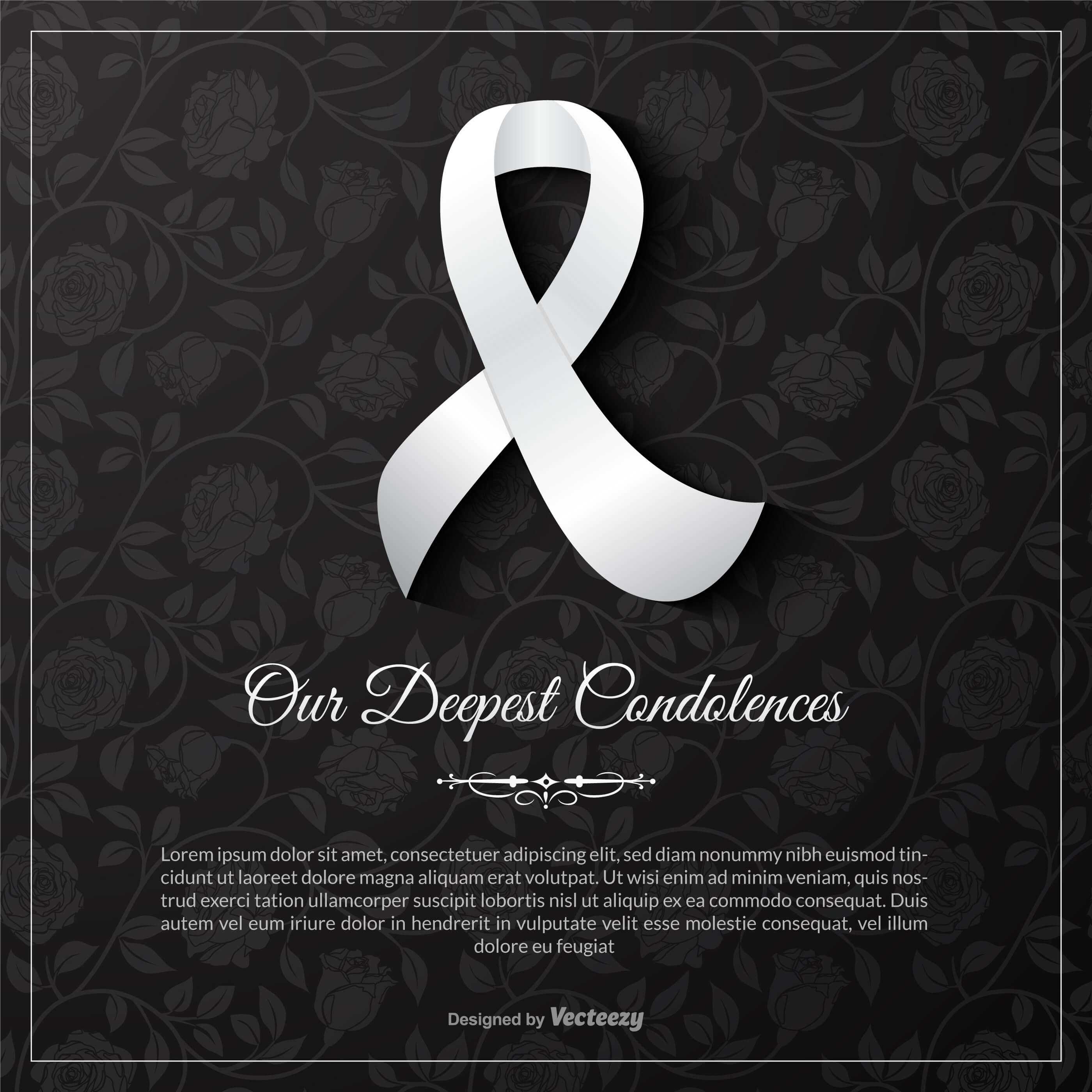 Condolence Card Free Vector Art – (39 Free Downloads) In Sorry For Your Loss Card Template