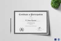 Conference Participation Certificate Template with regard to Conference Participation Certificate Template