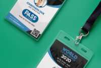 Conference Vip Entry Pass Id Card Template Psd | Psd Print intended for Conference Id Card Template