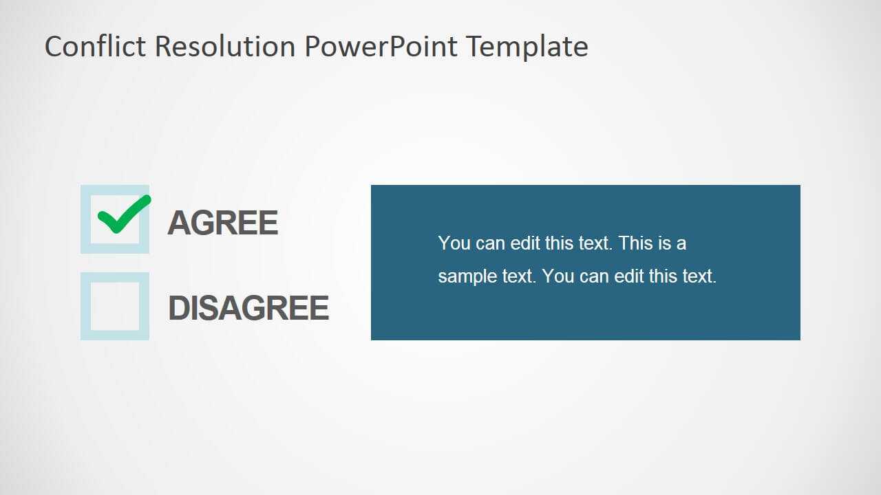 Conflict Resolution Powerpoint Template In Powerpoint Template Resolution