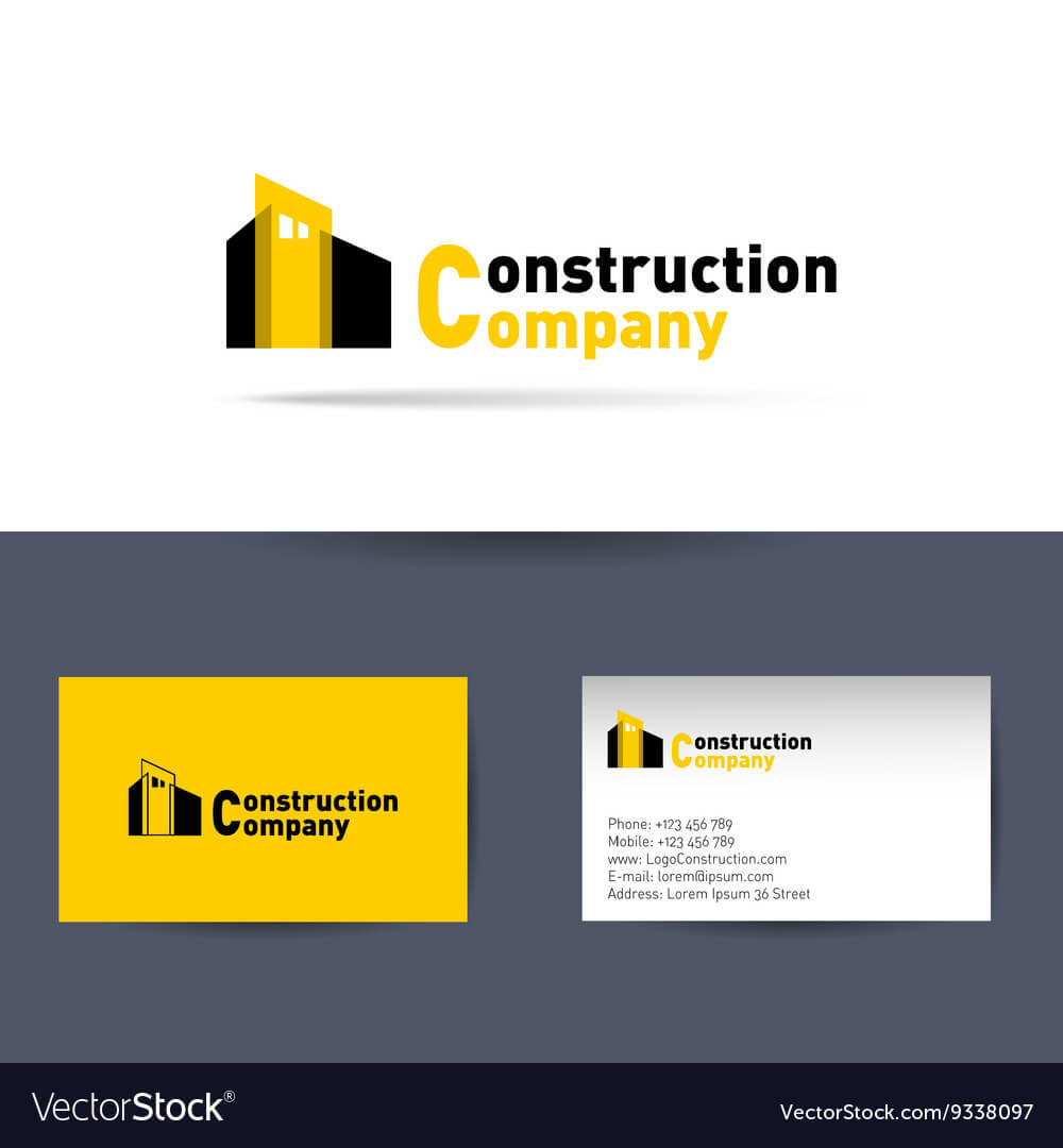 Construction Company Business Card Template Inside Construction Business Card Templates Download Free