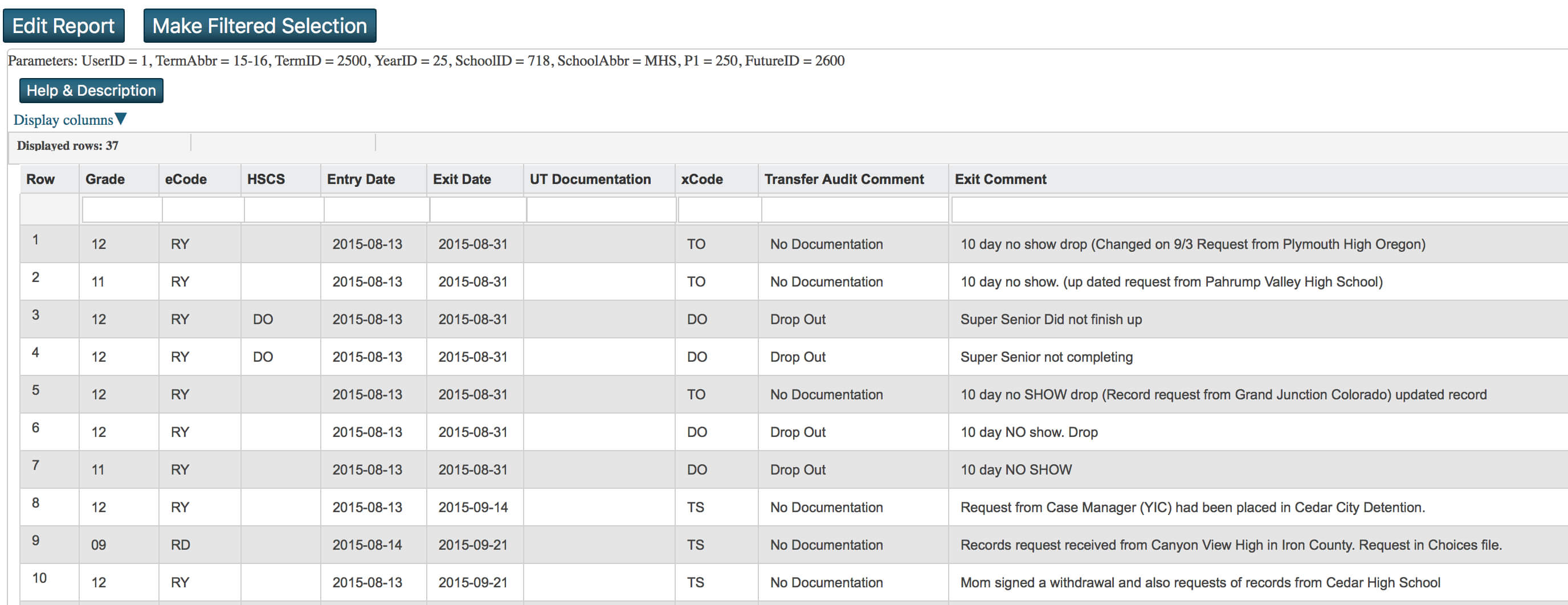 Contacts Intended For Powerschool Reports Templates