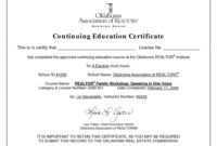 Continuing Education Certificate Template | Free Download in Continuing Education Certificate Template