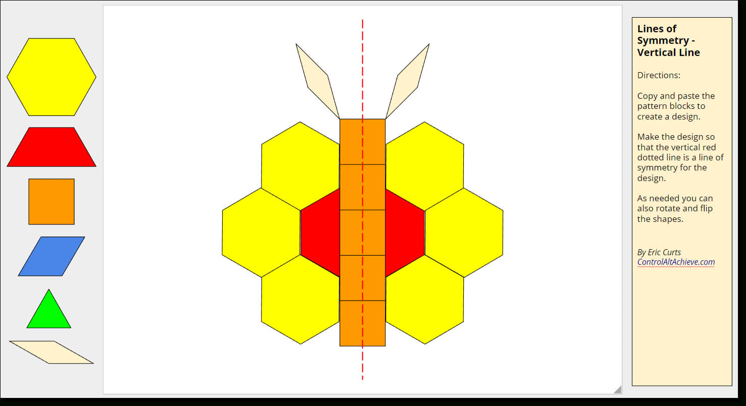 Control Alt Achieve: Pattern Block Templates And Activities For Blank Pattern Block Templates