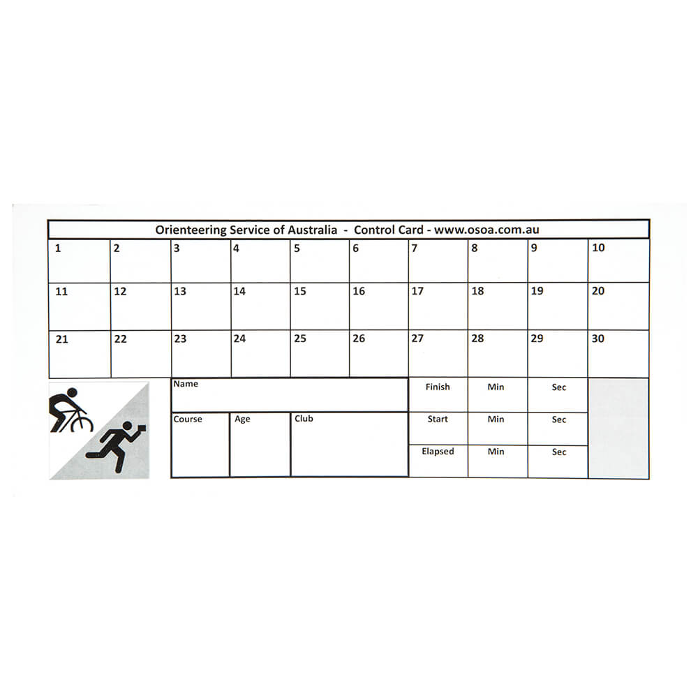 Control Punch Cards Intended For Orienteering Control Card Template