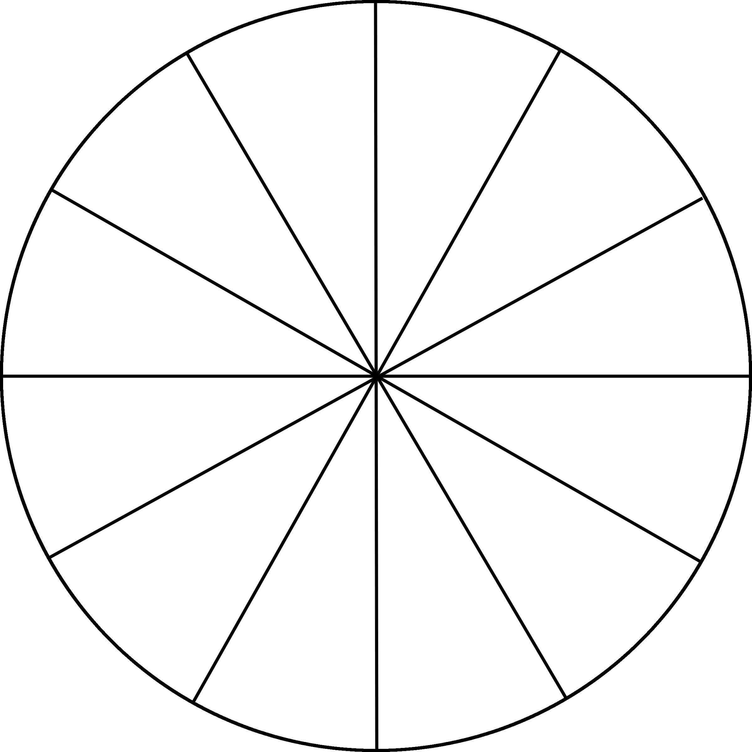 Blank Color Wheel Template