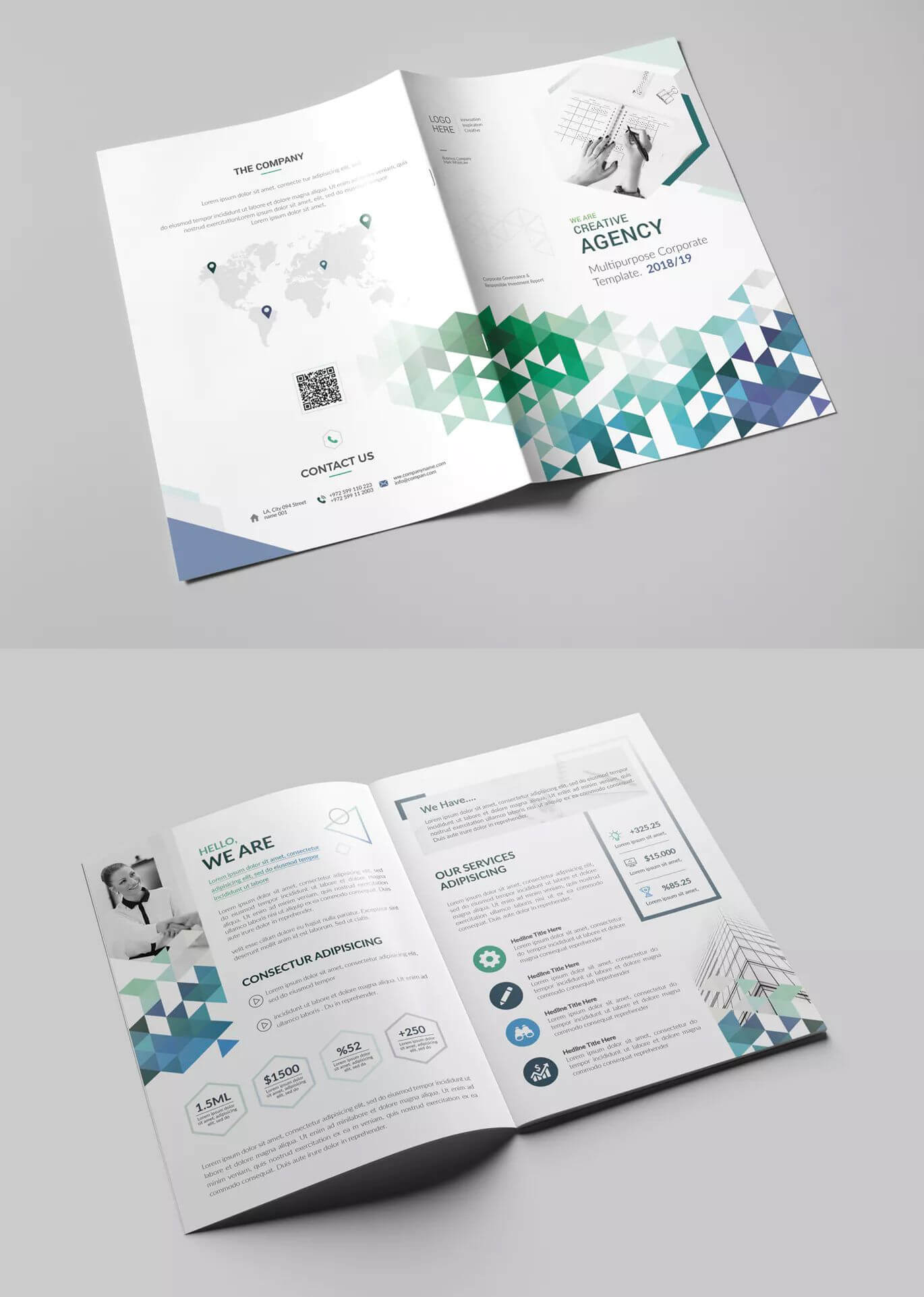 Corporate Bi Fold Brochure Template Psd | 37 | Bi Fold With Two Fold Brochure Template Psd
