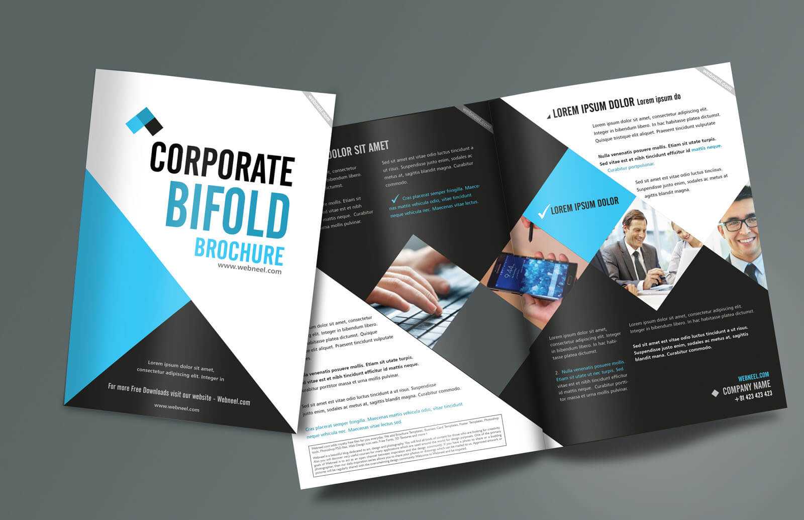 Corporate Bifold Brochure Design Templates – Freedownload Within E Brochure Design Templates