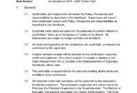 Corporate Credit Card Procedures Manual 706-A pertaining to Company Credit Card Policy Template