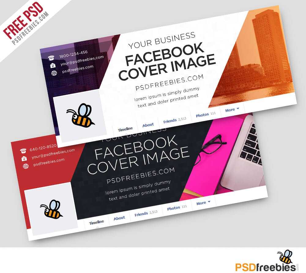 Corporate Facebook Covers Free Psd Template | Psdfreebies For Facebook Banner Template Psd