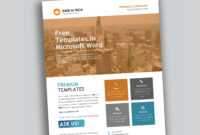 Corporate Flyer Design In Microsoft Word Free - Used To Tech pertaining to Free Business Flyer Templates For Microsoft Word