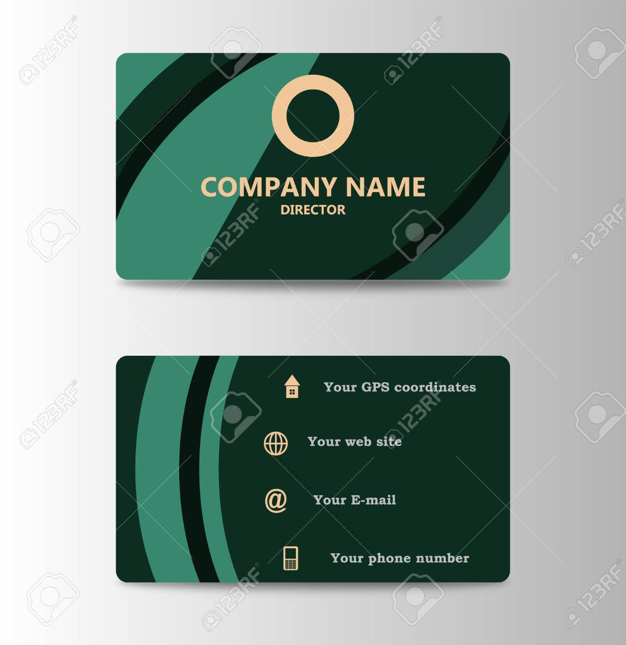 Corporate Id Card Design Template. Personal Id Card For Business.. Intended For Personal Identification Card Template