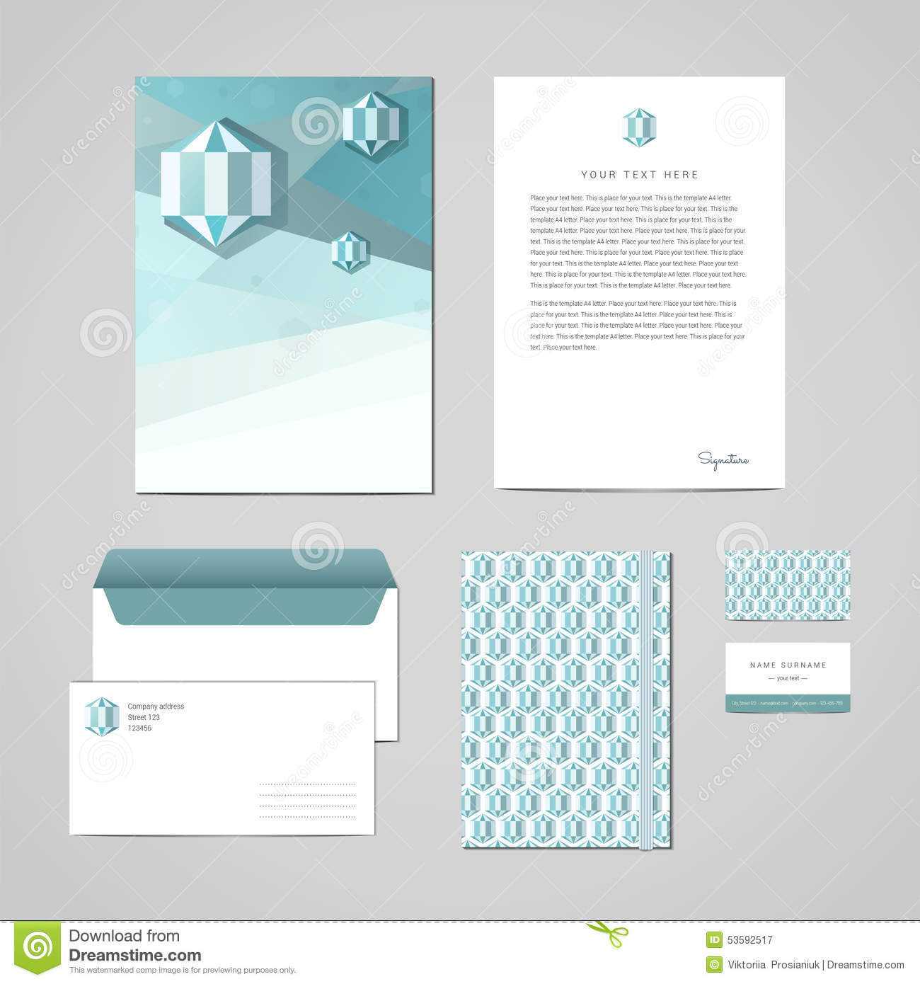 Corporate Identity Design Template. Documentation For Within Business Card Letterhead Envelope Template