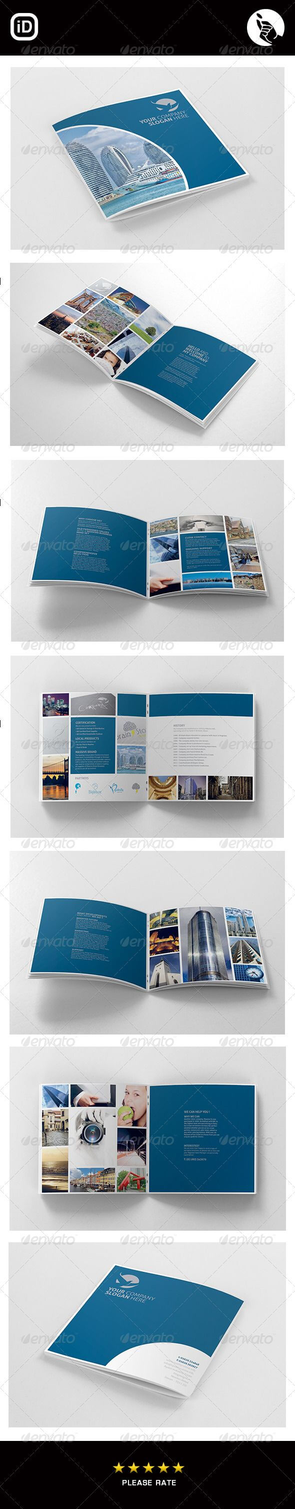 Corporate Square 12 Page Brochure | Design: Layout With 12 Page Brochure Template