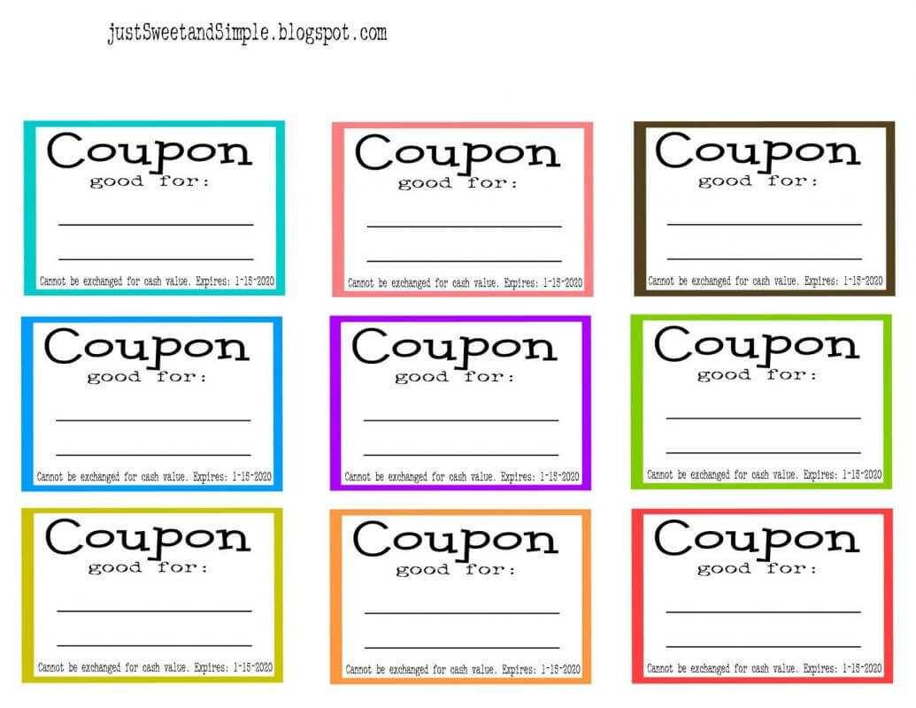 Coupon Template Word | Mother's Day Coupons, Coupon Template Intended For Blank Coupon Template Printable