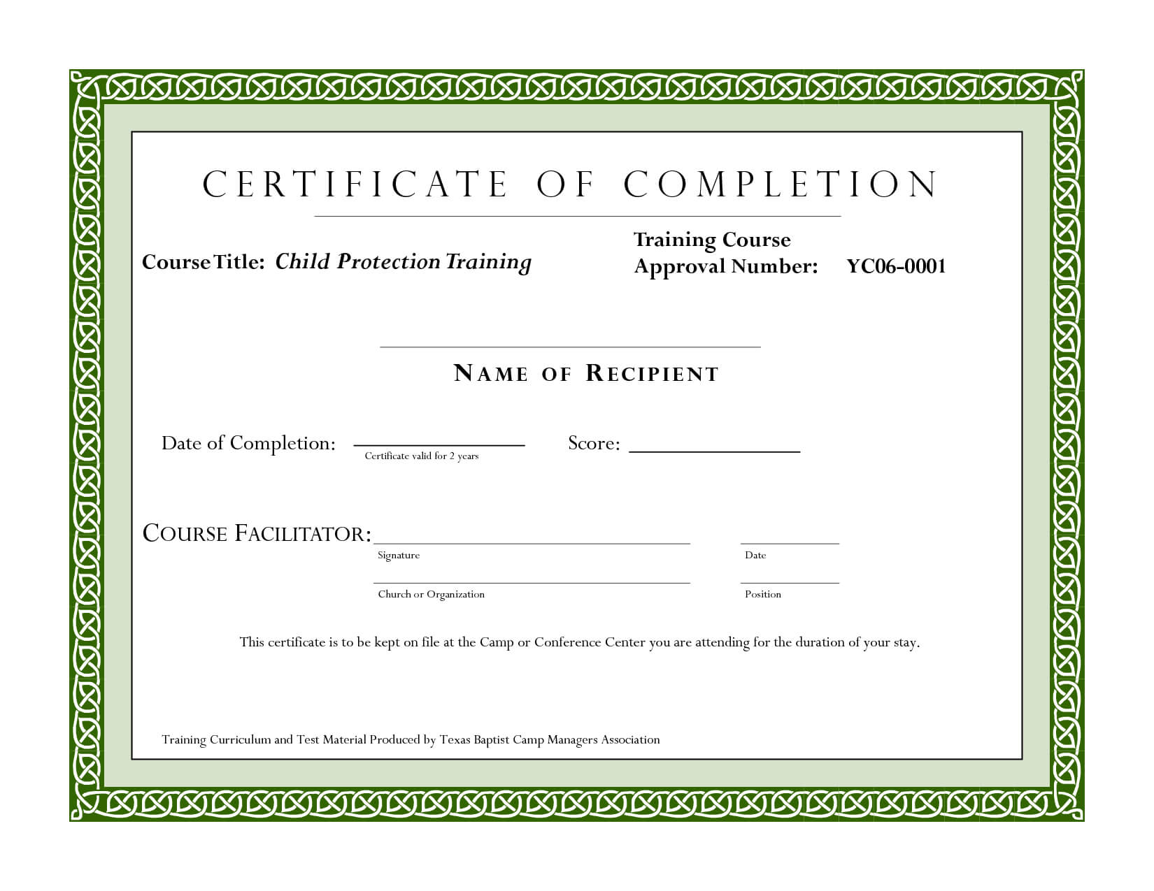 Course Completion Certificate Template | Certificate Of For Superlative Certificate Template