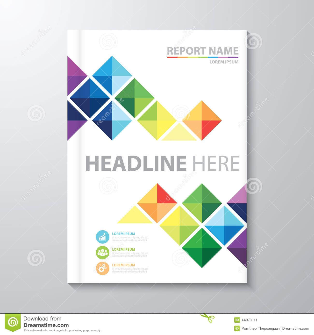 Cover Annual Report Stock Vector. Illustration Of Artwork With Annual Report Template Word