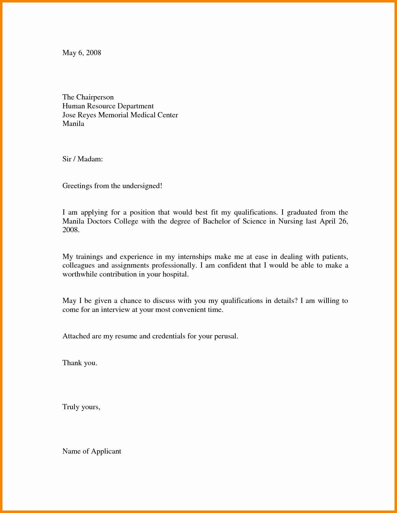 Cover Letter Sample For Job Application Doc Refrence Letter Throughout Job Application Template Word Document